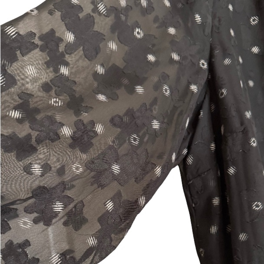 Skies Are Blue Black Polka Dot Blouse NWT Size 1X - Picture 4 of 8